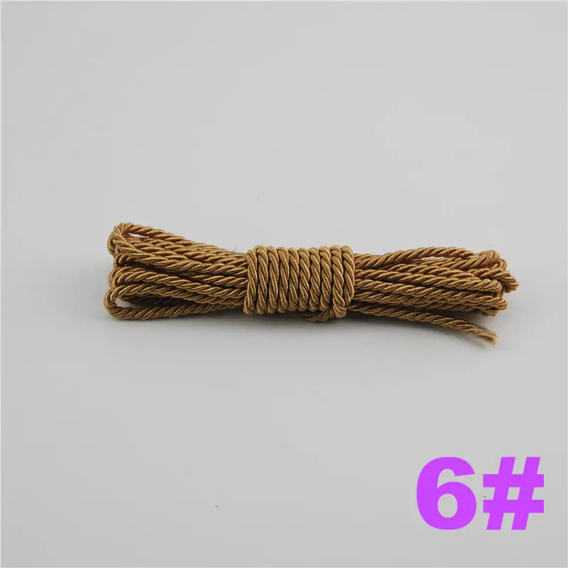 6 FASMILEY DIY Cord Jewelry findings 3 мм плетеный Канат мульти сплошной Цвет витая нить DIY аксессуары строка товарами на расстоянии до 20 м DS217 - Цвет: 6