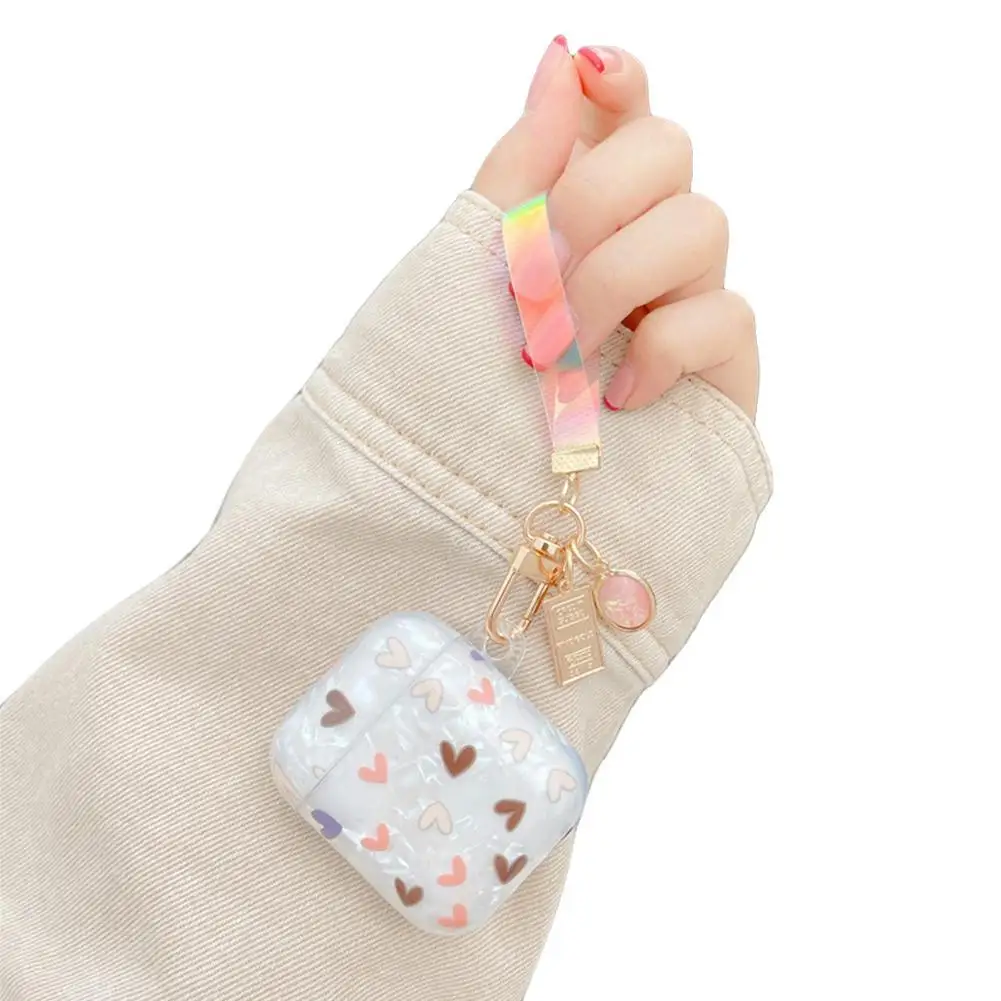 

Cute Flower Shell Pattern Headset Case For Apple AirPods 1 2 Headphones Charging Box Capa For Apple Air Pods Earphone Cover