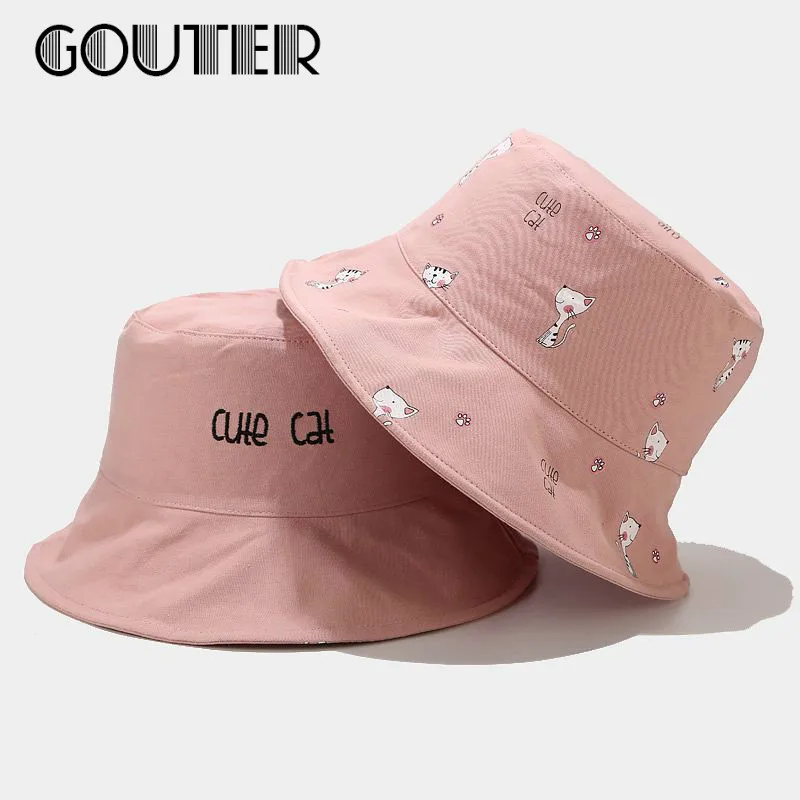 GOUTER милые хлопковые воздухопроницаемые рыболовные головные уборы для девушек