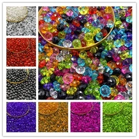 681012mm flat beads rondelle faceted acrylic beads loose spacer beads for handmade diy necklace bracelet jewelry making