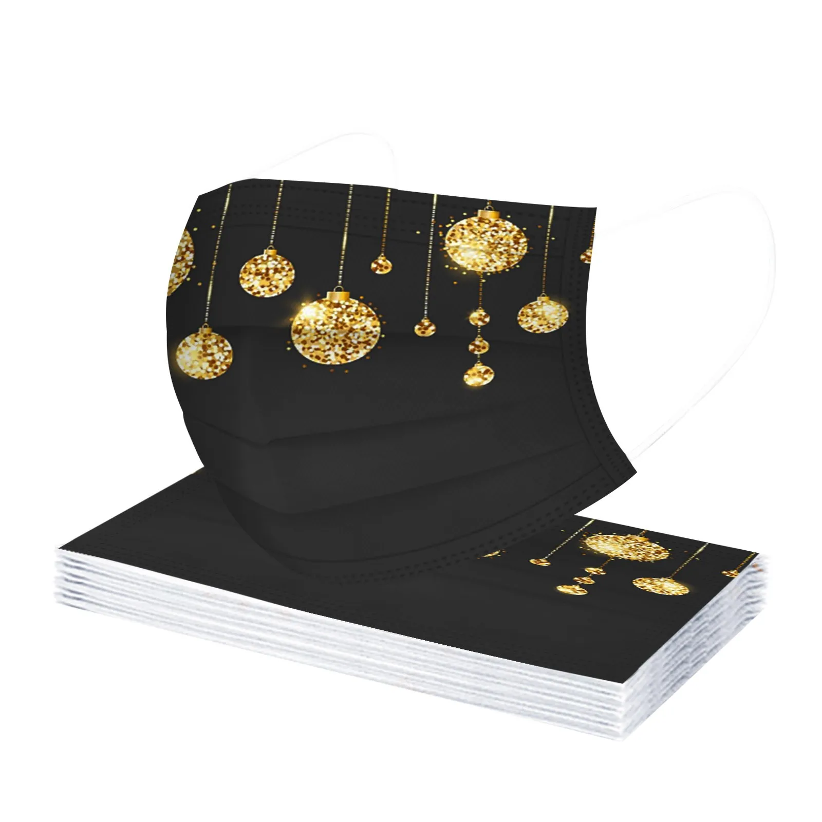 10 шт. одноразовые рождественские маски унисекс 3 слоя | Тематическая одежда и