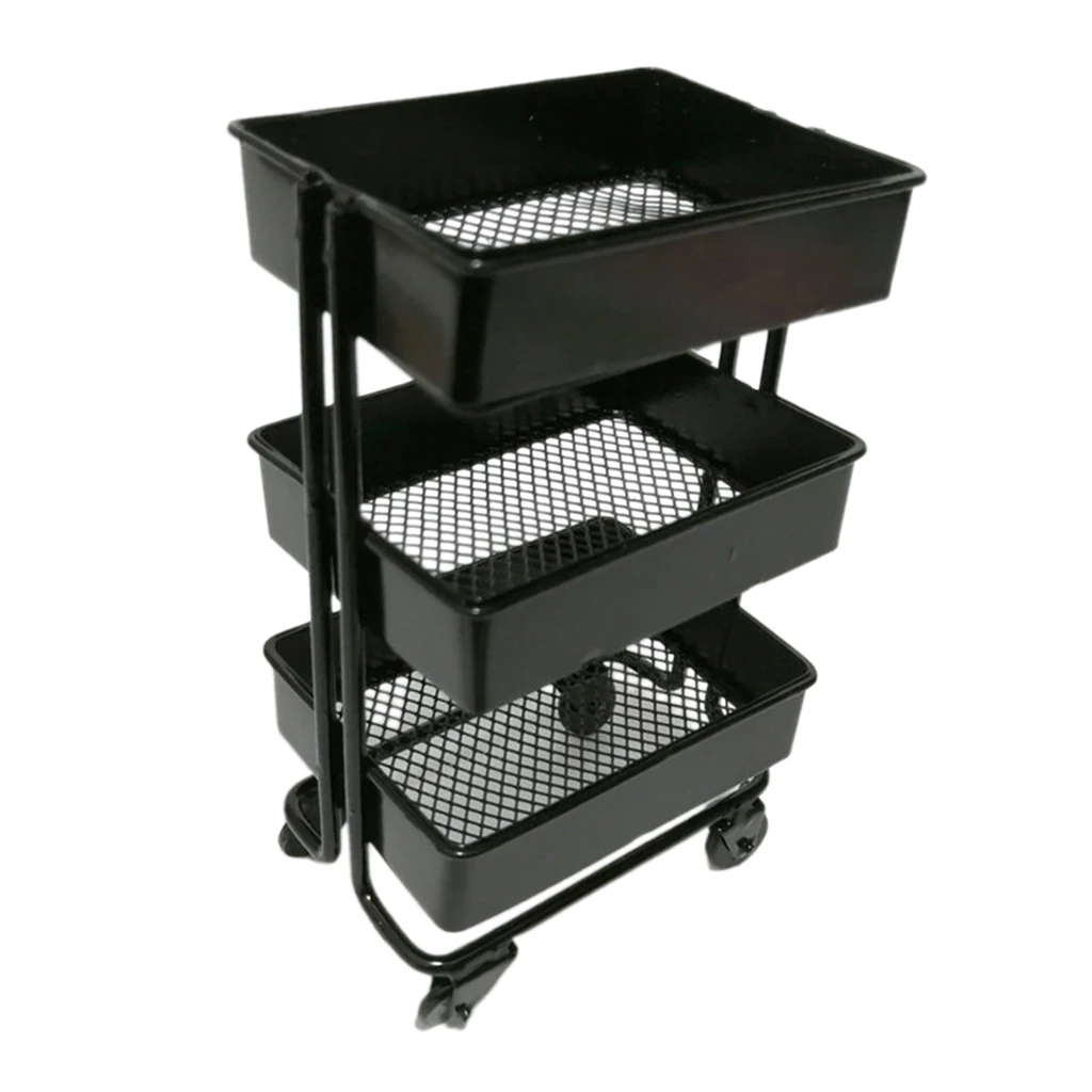 Миниатюрная полка для кукольного домика 1:12 книжная на колесиках стеллаж