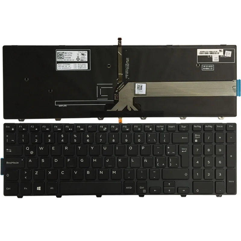 

Latin laptop Keyboard FOR DELL Inspiron 15-5000 Series 5551 5552 5555 5557 5558 5559 5542 5543 5545 5547 5548 3559 With Backlit