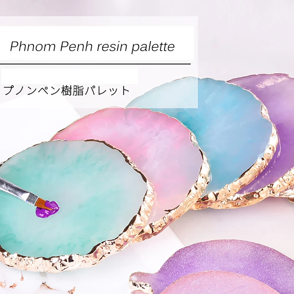 Палитра из натурального камня для гель лака 1 шт.|Лотки хранения| |