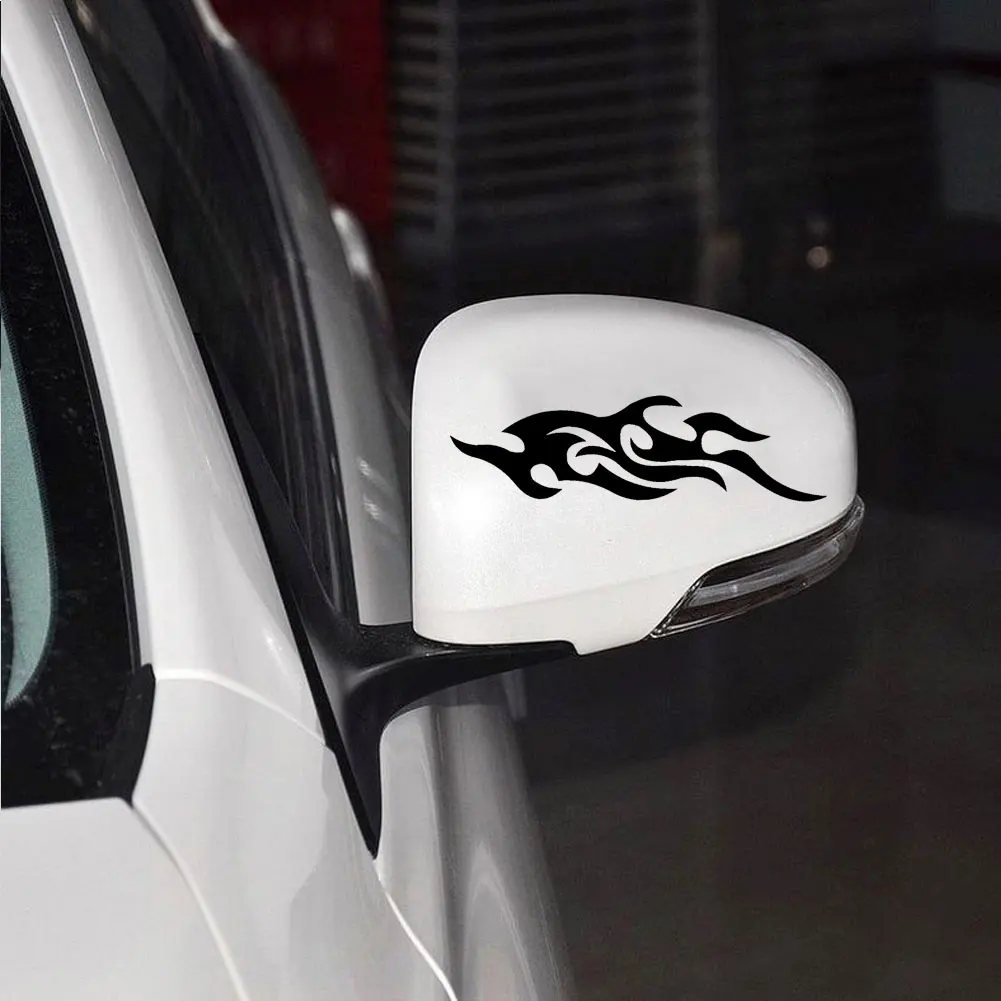 

80% HOT SALES 1 Pair Stylish Flame Car-Styling Side Rearview Mirrors Decals Sticker Decor