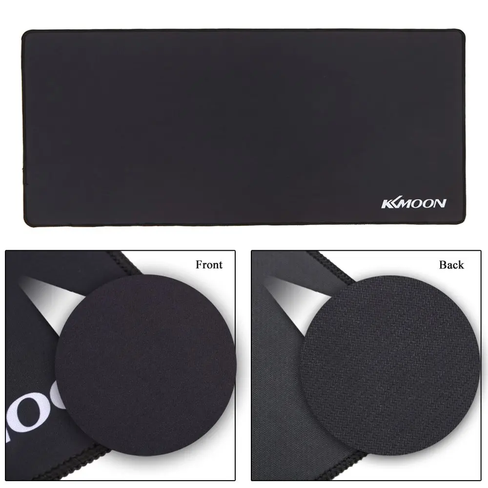 Игровой коврик для мыши KKmoon удлиненный водонепроницаемый нескользящий