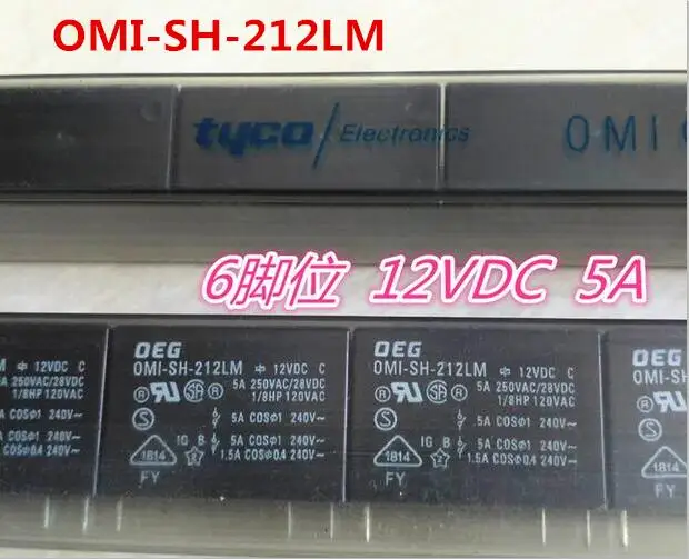 

NEW relay OMI-SH-212LM 12VDC OMI-SH-212LM-12VDC 12VDC DC12V DIP6