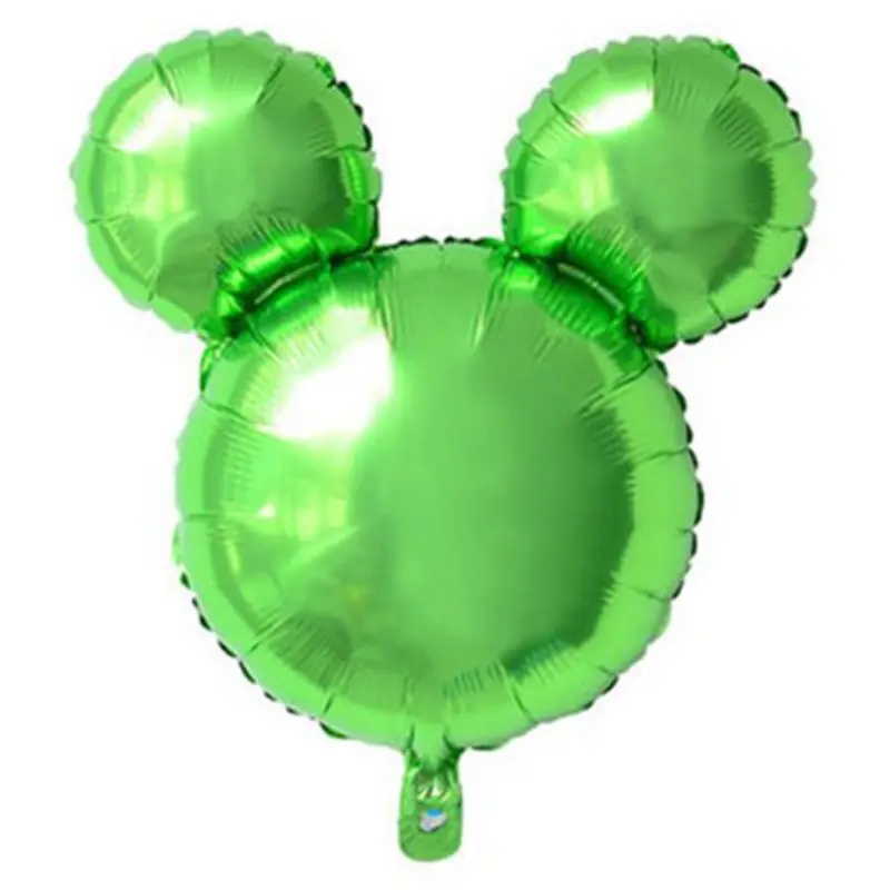 Light Green Фольгированные шары с Микки и Минни Маус больших размеров, 1 шт., украшения для вечеринки в честь Дня Рождения, Детские вечерние шары - Цвет: Light Green