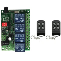 dc 12v 24v 4ch 4 ch 4 channel 10a relay rf wireless remote control switch system 315 mhz 433 mhz transmitter and receiver