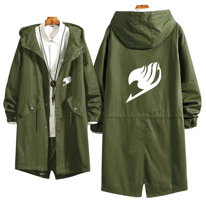 Модное аниме Фея хвост косплей тонкое пальто с цветным принтом на молнии