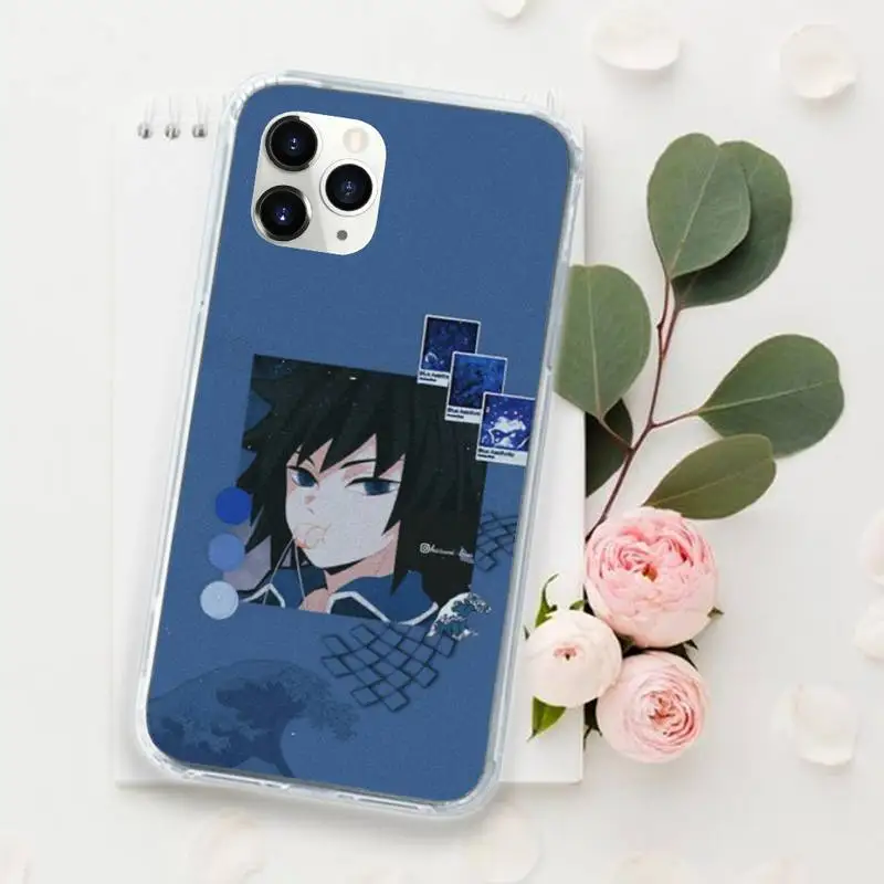

Demon Slayer Kimetsu No Yaiba anime Phone Case for iPhone 11 12 pro XS MAX 8 7 6 6S Plus X 5S SE 2020 XR Luxury brand coque