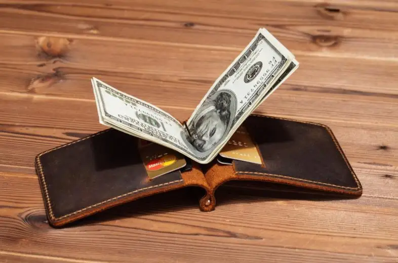 Тонкий мужской держатель для кредитных карт модные мужские кошельки кожаный