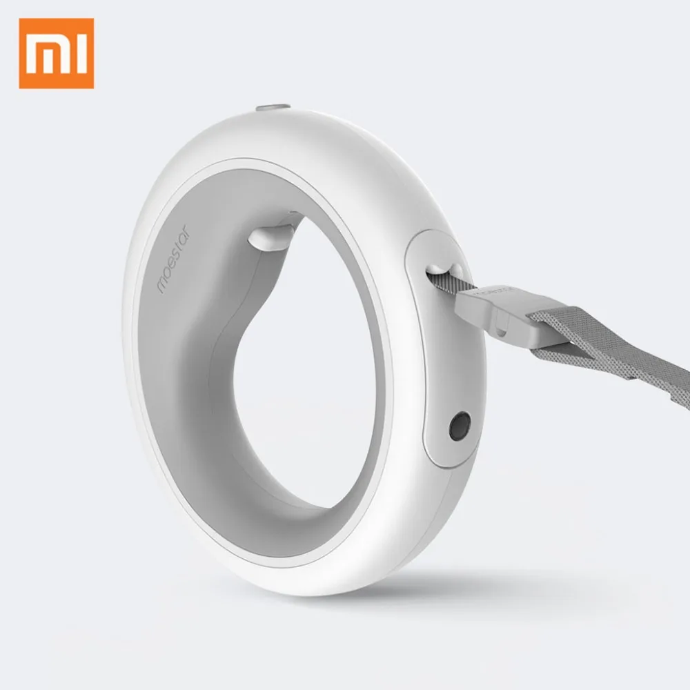 Xiaomi MOESTAR выдвижной поводковое кольцо для собак Led освещение гибкий ошейник собаки