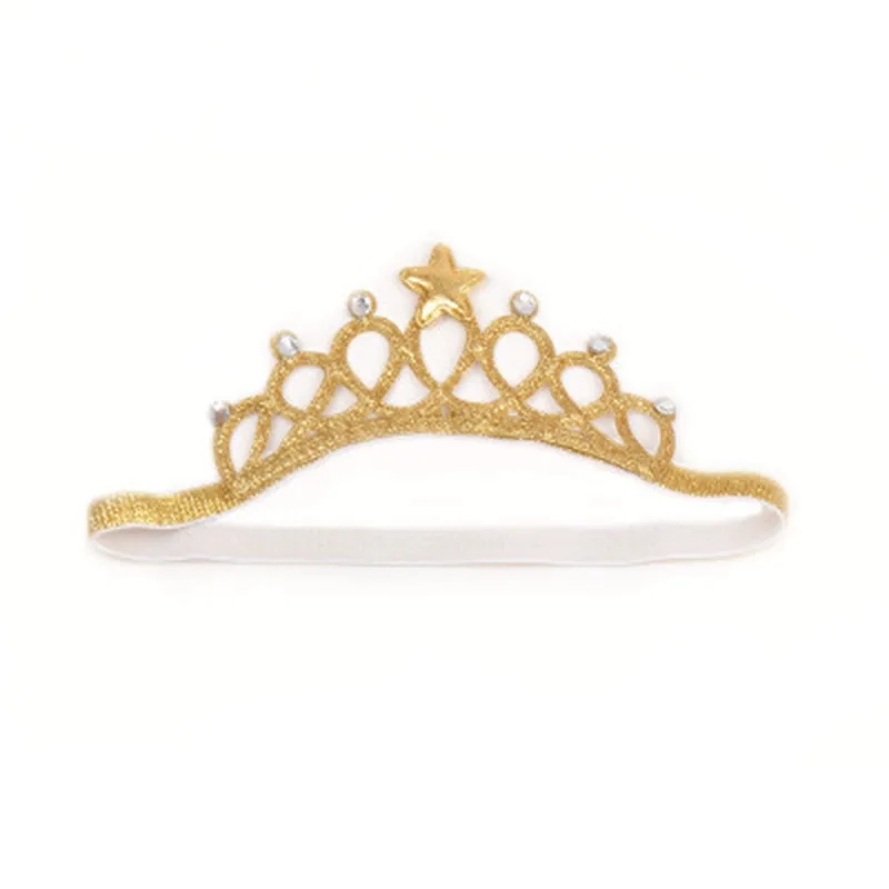 Diadema de princesa con diamantes de imitaci&oacute;n para ni&ntilde;o, diadema el&aacute;stica para el pelo, corona, Tiara, accesorios para Cosplay, banda para el pelo, accesorio para fiesta, joyer&iacute;a para el cabello 2021-5