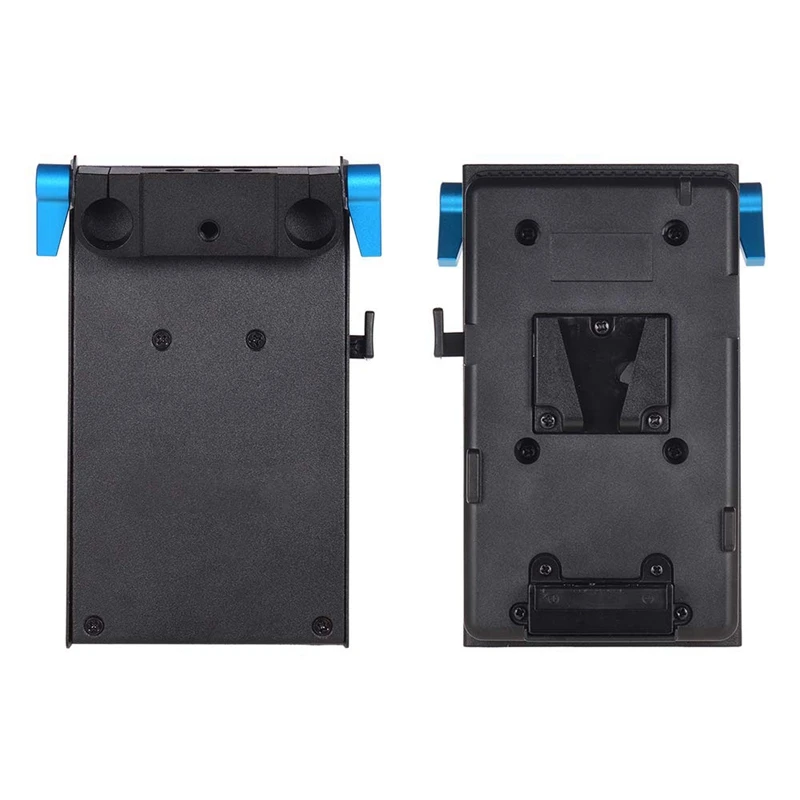 V Mount V-Lock батарея пластина адаптер с 15 мм двойной отверстие стержень зажим Np-Fw50 для