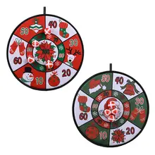 Christmas Dart Board Game with 4 Sticky Balls Classic Throwing Toy Indoor Outdoor Sports Accessories