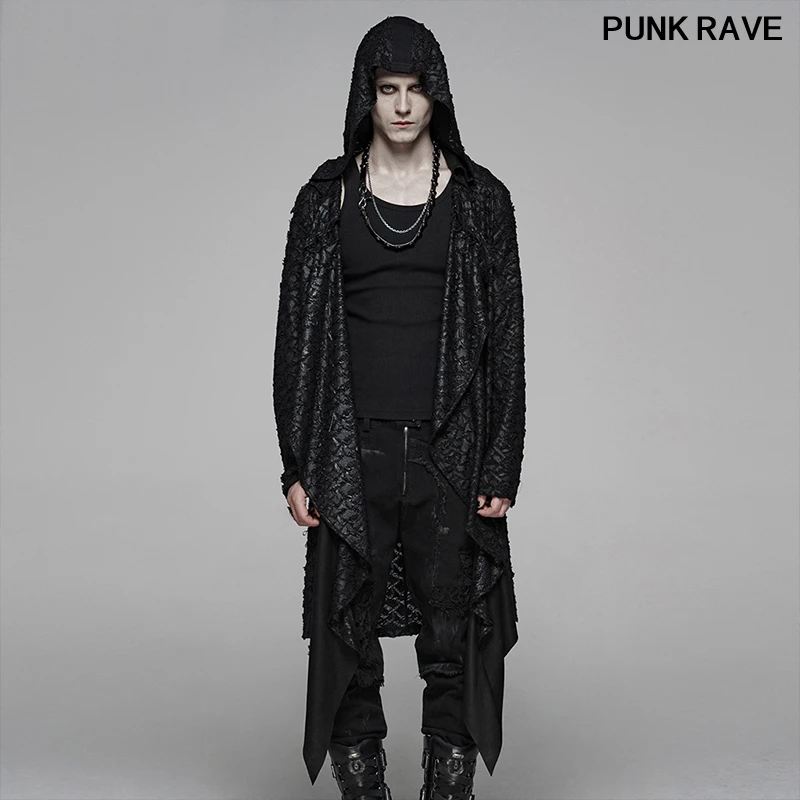 Готические вечерние Клубные Косплей мужское длинное пальто винтажное