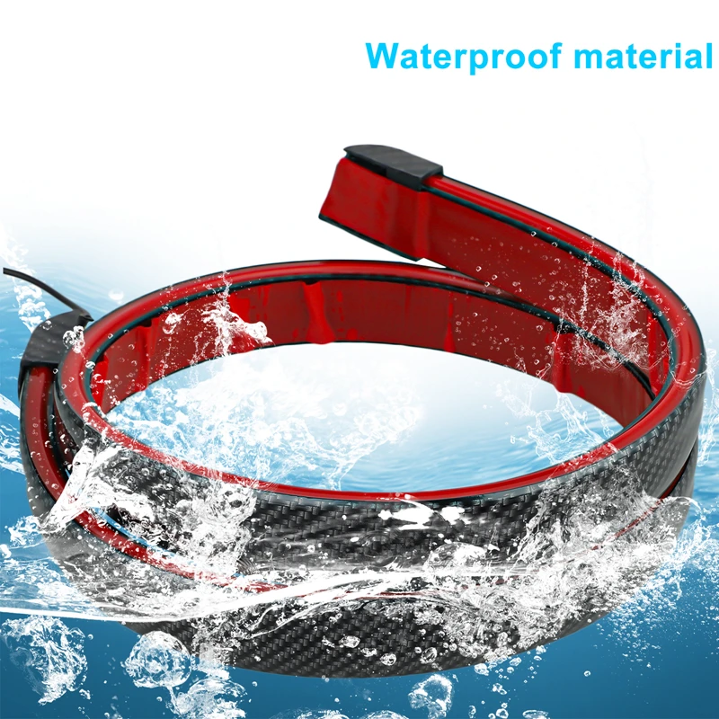 Универсальный Спойлер для багажника из углеродного волокна со светодиодной