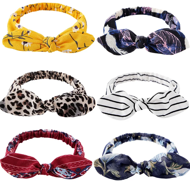 

Женская леопардовая резинка для волос, с цветочным орнаментом