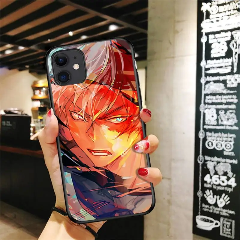 

Shoto Todoroki Anime Phone Case For Iphone Case 5 5s se 6 6s 7 8 11 12 X Xs Xr Pro Plus Max Mini Cover