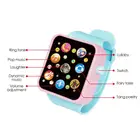 Многофункциональные часы с сенсорным экраном 4040, развивающая игрушка, 6 цветов, пластиковые электронные часы для детей, 1 шт.