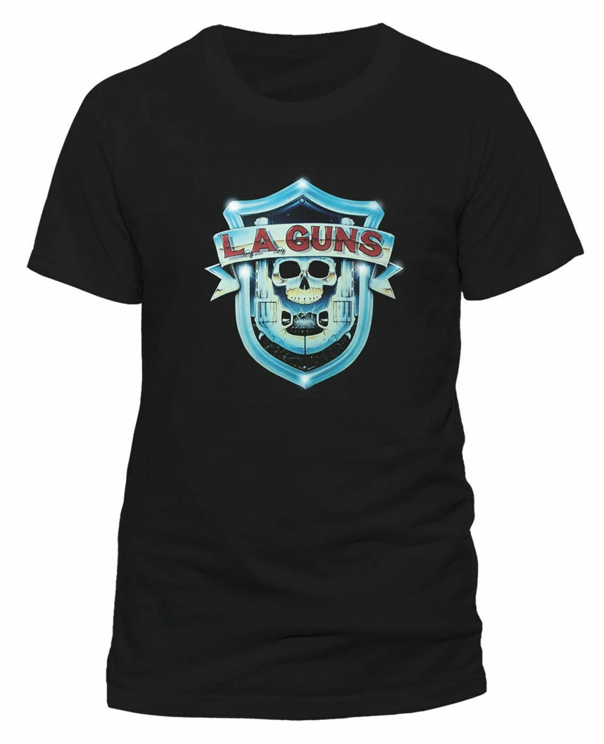 La guns Shield логотип рубашка S M L XL футболка XXL металлическая рок группа Забавный
