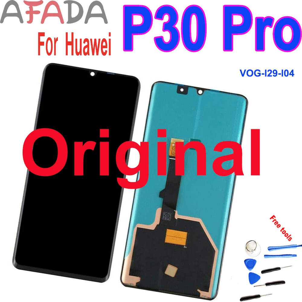 Original For Huawei p30 Pro LCD Screen Display For Huawei p30 Pro vog-l09 VOG-l29-l04 LCD Touch Screen Assembly Replacement Part