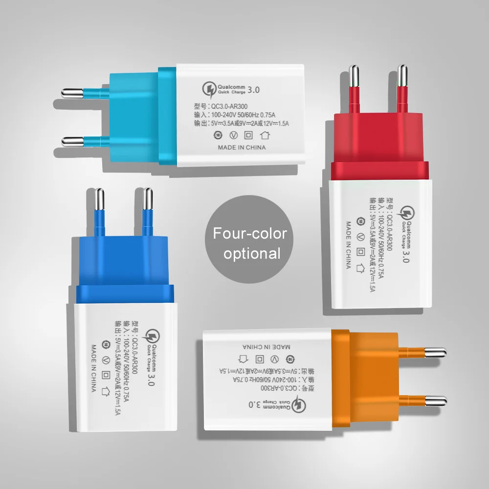 quick charge 3.0 fast usb charger for iphone 7 8 Plus X QC Phone Charger For Samsung Xiaomi redmi Mi8 Huawei mate 20 pro | Мобильные