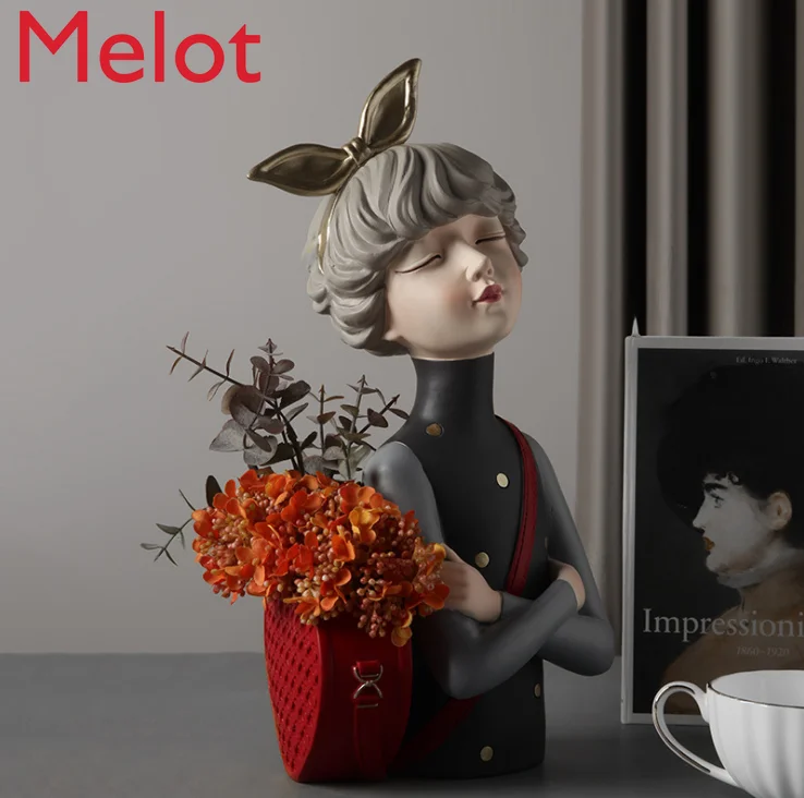 

Nordic Cute Girl Creative Home Decoration Living Room TV Cabinet Wedding Decorations Birthday Affordable Luxury Style Family