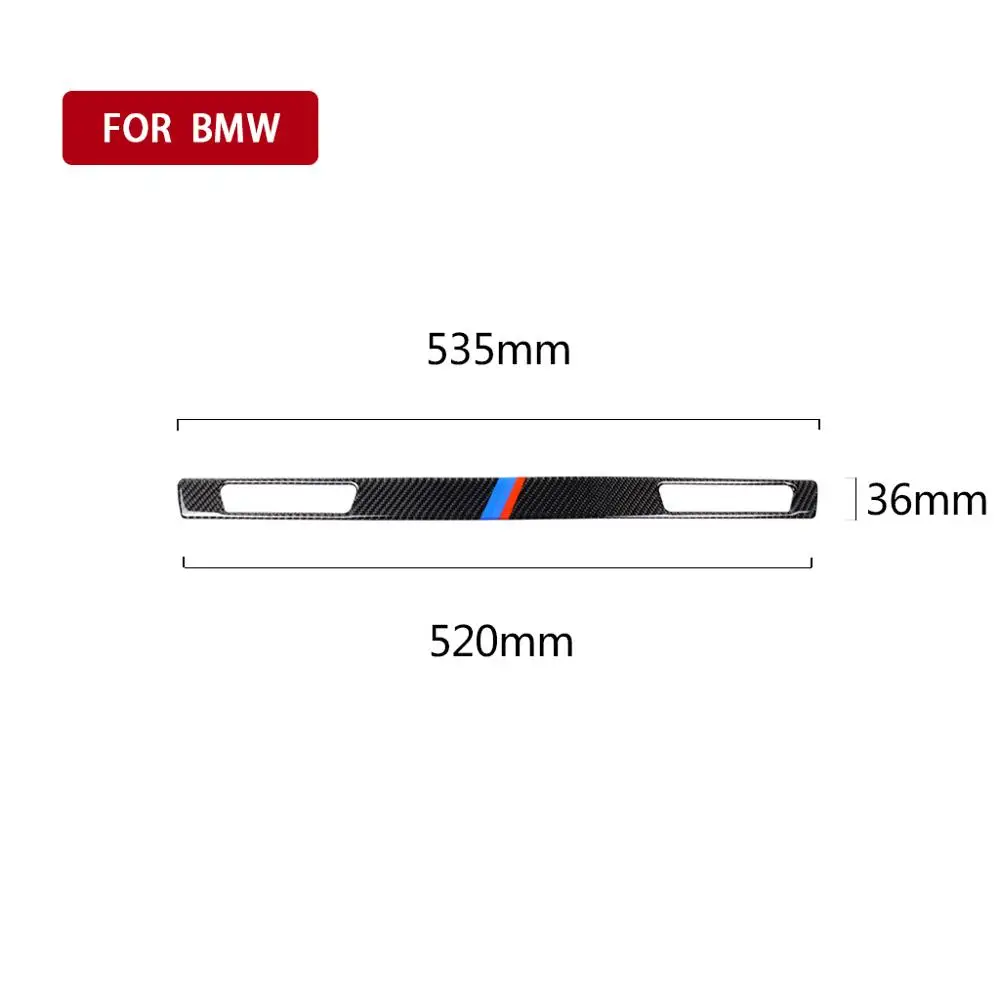 

For BMW 3 Series E90 E92 E93 Car Styling Interior Carbon Fiber Sticker Copilot Water Cup Holder Panel Strip Trim Accessories