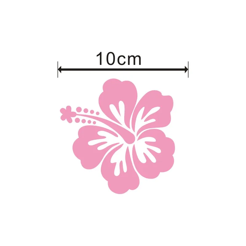 Гавайский цветок гибискуса Наклейка на стену автомобиля заказ виниловый