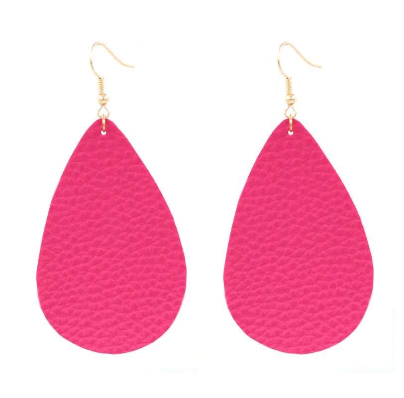 Чешуйчатое зерно яркие цвета Богемские серьги подвески из искусственной кожи