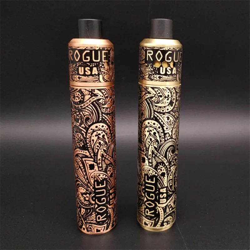 Rogue mech Mod Kit Vape 18650 батарея электронная сигарета резной латунный материал