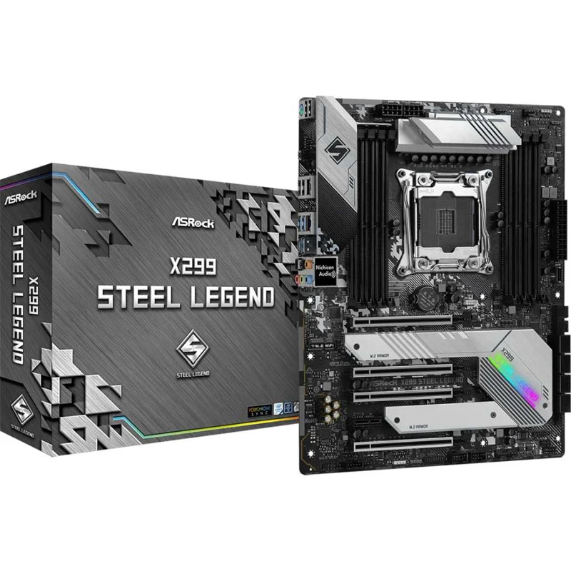 Motherboard ASRock X299 steel legend LGA 2066 Intel ATX RET | Компьютеры и офис