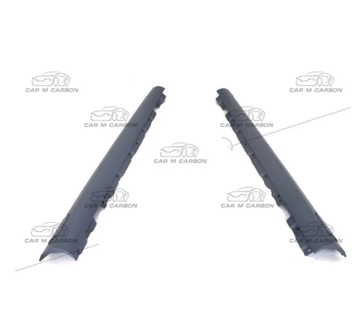 side skirts Комплект для тела из углеродного волокна, запчасти для лица, подходят для S class W222 S63 S65-, полный набор в стиле - Цвет: side skirts
