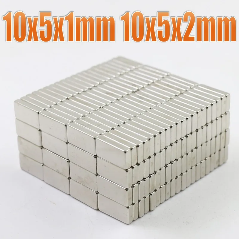 

20~200Pcs 10x5x1 10x5x2 Neodymium Magnet NdFeB Magnets Block Super Powerful Strong Permanent Magnetic imanes Block 10*5*1 10*5*2
