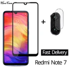 2-в-1 стекло для камеры Redmi Note 7 закаленное стекло для защиты экрана для Xiaomi Redmi Note 7 стеклянная пленка redmi note 7 Защита экрана