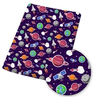 polyester cotton fabric space alien cloth fabrics anime printed sheet for diy dress bag needlework sewing materials 45145cmpc