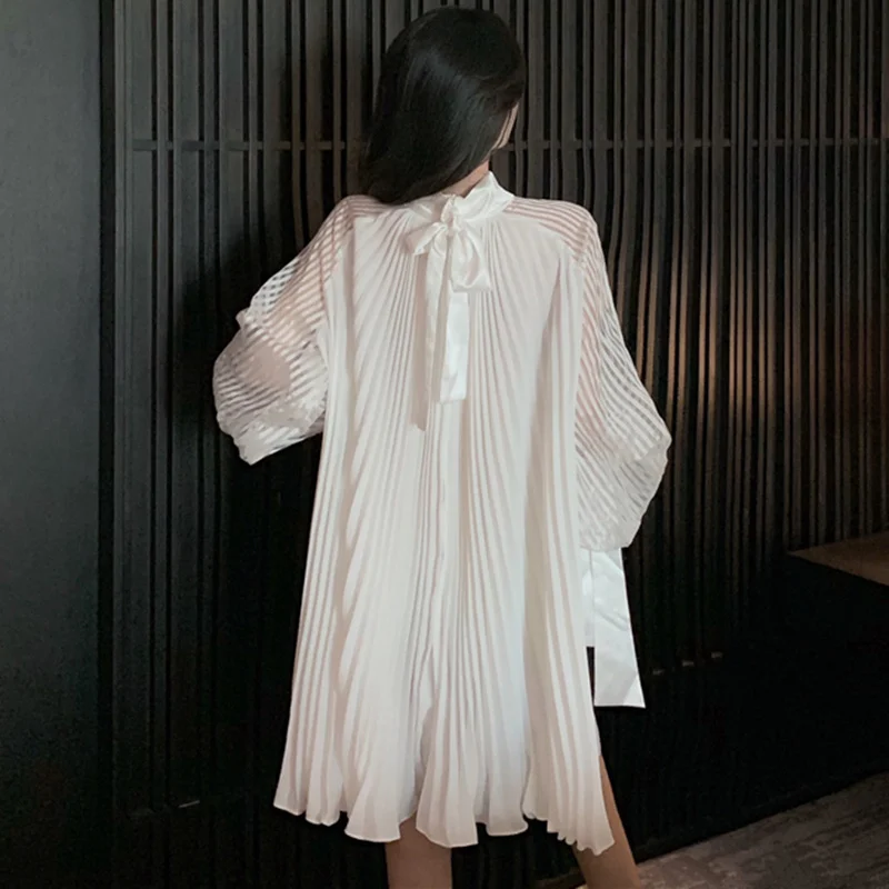 Винтажный дворцовый наряд Стиль со стоячим воротником и рукавами фонариками