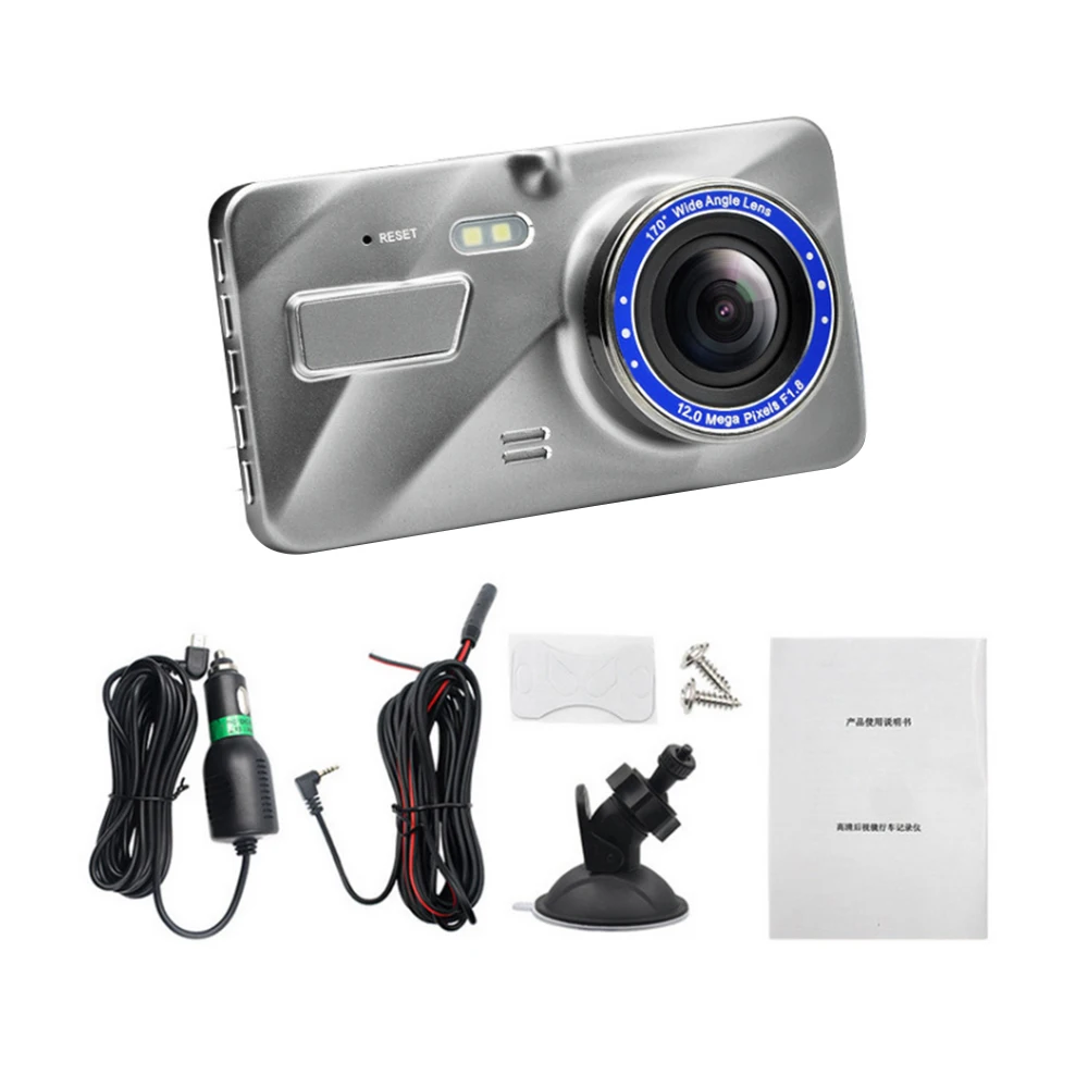 Car DVR Dash Cam Video recorder Rear View Dual Camera Full HD 3.6&quotCycle Recording Night Vision G-sensor Dashcam dvr | Автомобили и