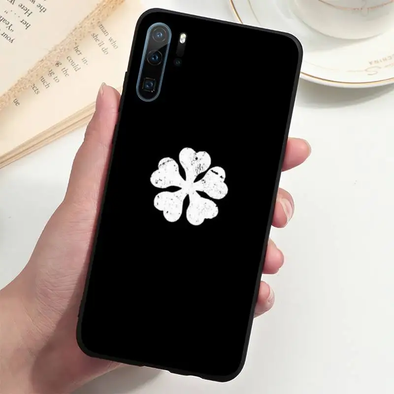 

Black Clover Phone Case For Huawei P20 P30 P40 lite Pro P Smart 2019 Mate 10 20 Lite Pro Nova 5t