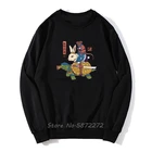 Толстовка унисекс с капюшоном, кролик, черепаха, мышь