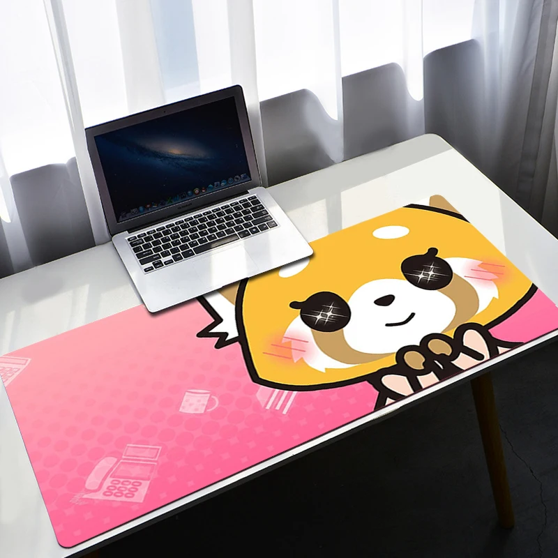 

Aggretsuko Mousepad Kawaii Gaming Accessories Mouse Mat Gamer Anime Keyboard Big Mousepepad Csgo Mouse Pad Dask Thicken
