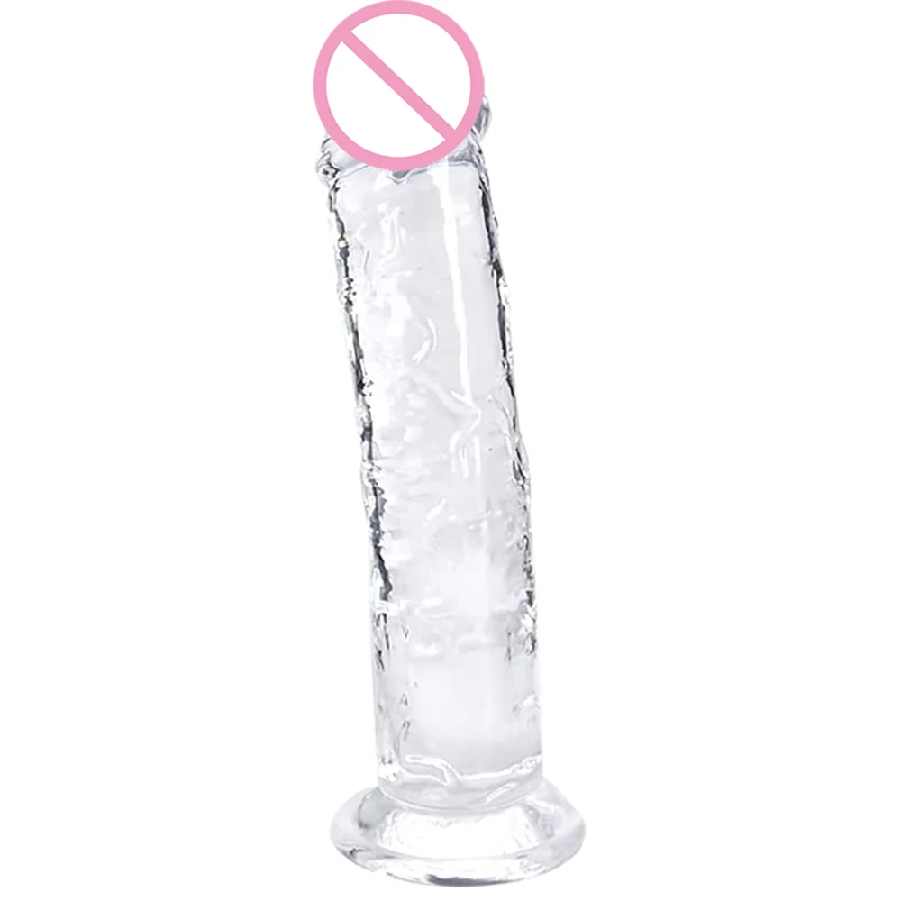 Фаллоимитатор XXL мягкий и реалистичный фаллоимитатор для начинающих прозрачный