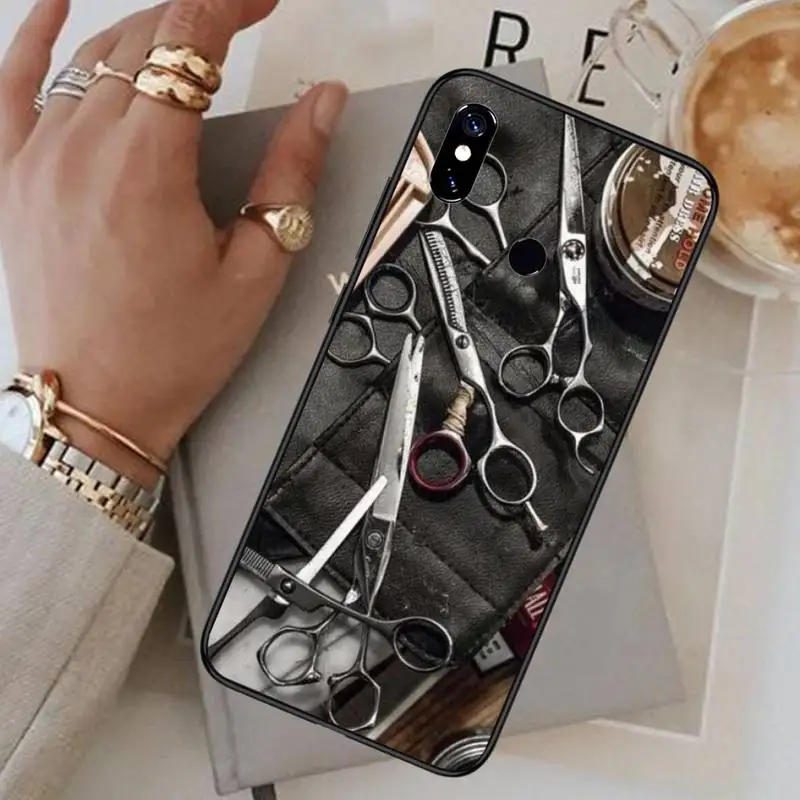 

Hair Stylist Scissors Brush pattern Phone Case For Xiaomi Redmi note 7 8 9 t max3 s 10 pro lite