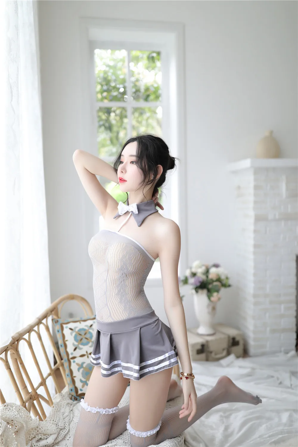 Новинка 2019 женское сексуальное нижнее белье для косплея комплект ажурной формы