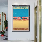 Ретро винтажный Стиль постер для путешествий Барбадос фотообои и принты на холсте настенные картины Домашний декор