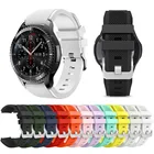Ремешок силиконовый для Galaxy Watch 46 мм, мягкий спортивный браслет для Samsung Gear S3 FrontierClassic, Huawei Watch GT, 22 мм