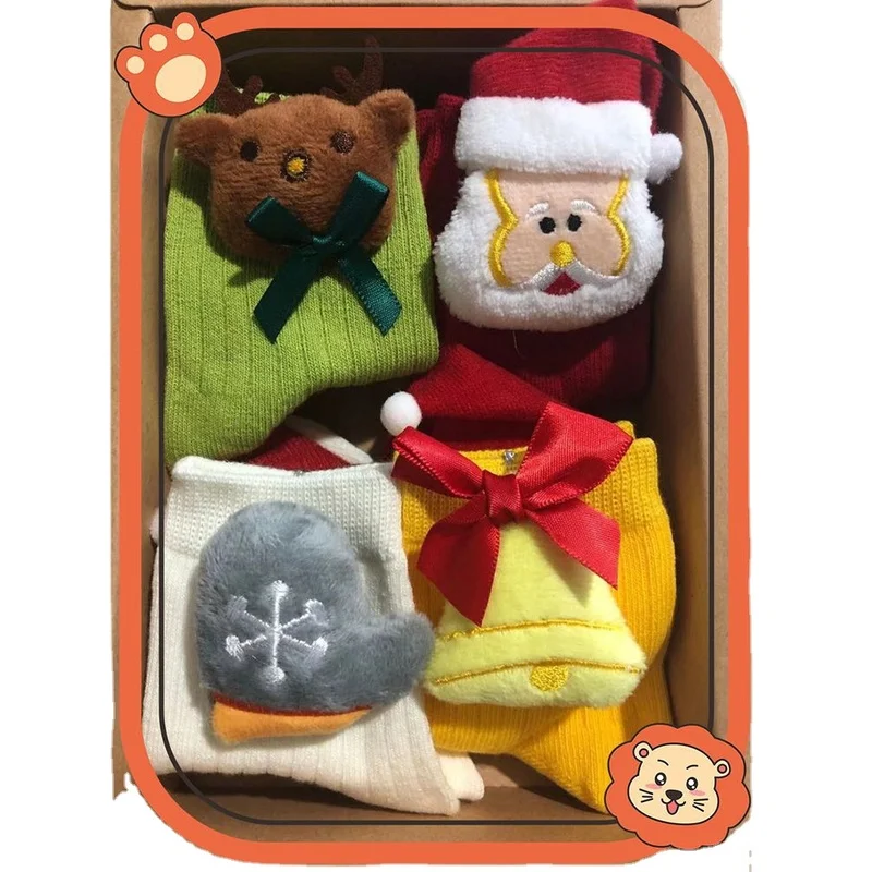 

4 пары/1 набор, эластичные хлопковые носки