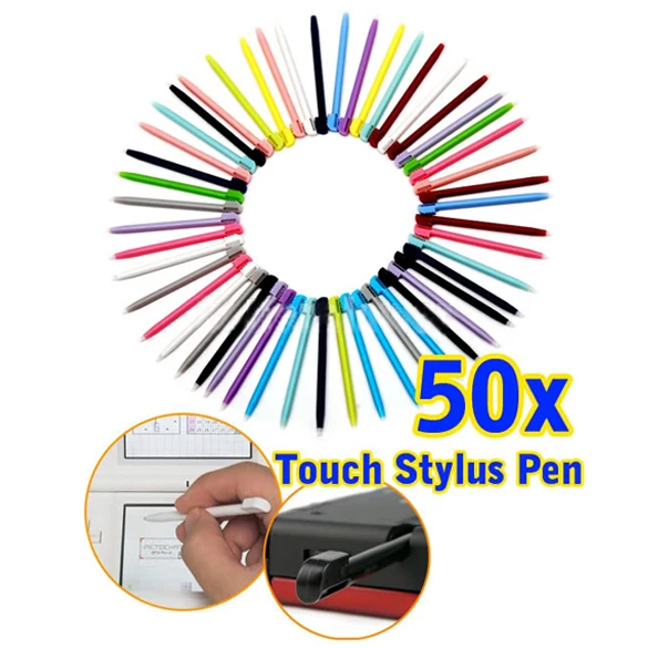 Top Sale 50pcs/pack 8.5cm Muti-color Touch Stylus Pen For Nintendo DS Lite L3EF With High Quality (Random) | Электроника